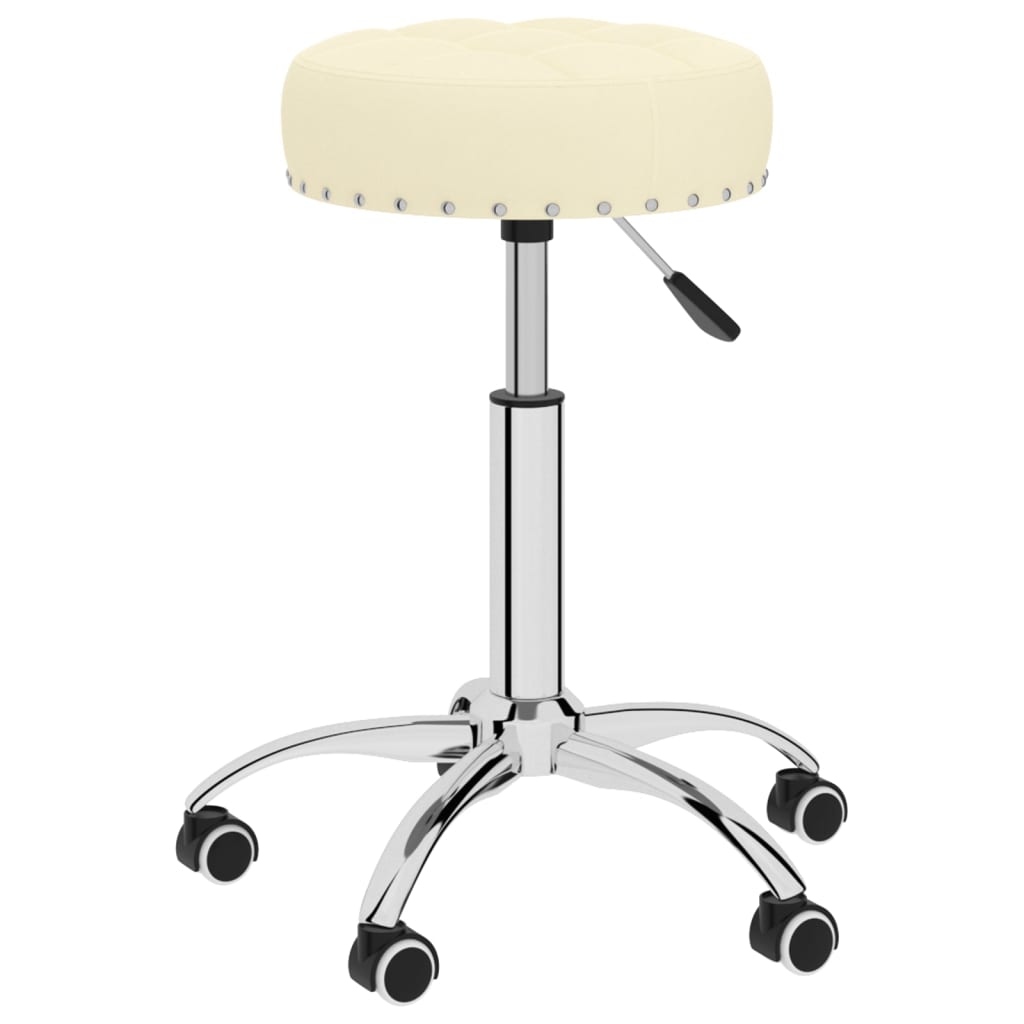 Bürostuhl Drehbar Creme Stoff