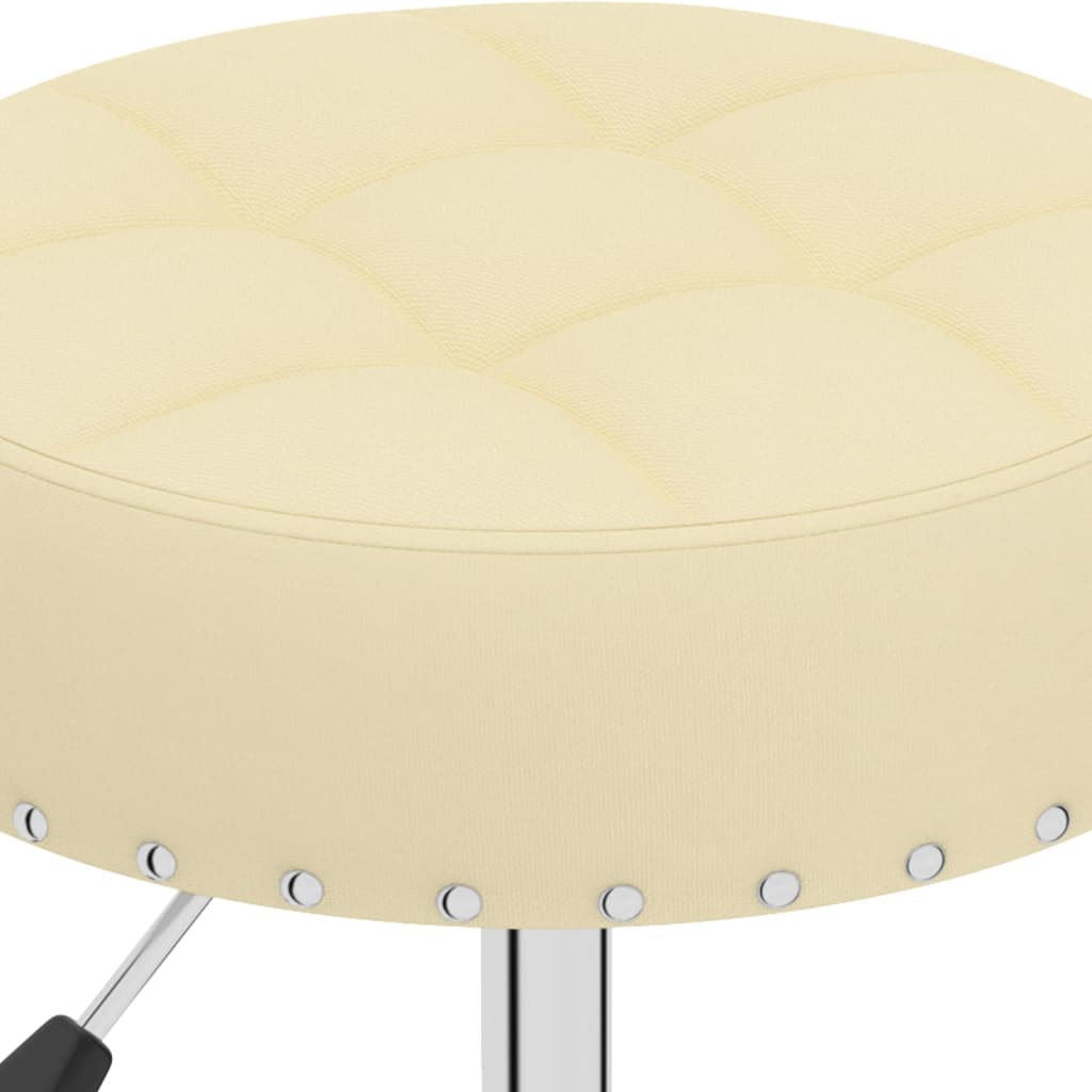 Bürostuhl Drehbar Creme Stoff