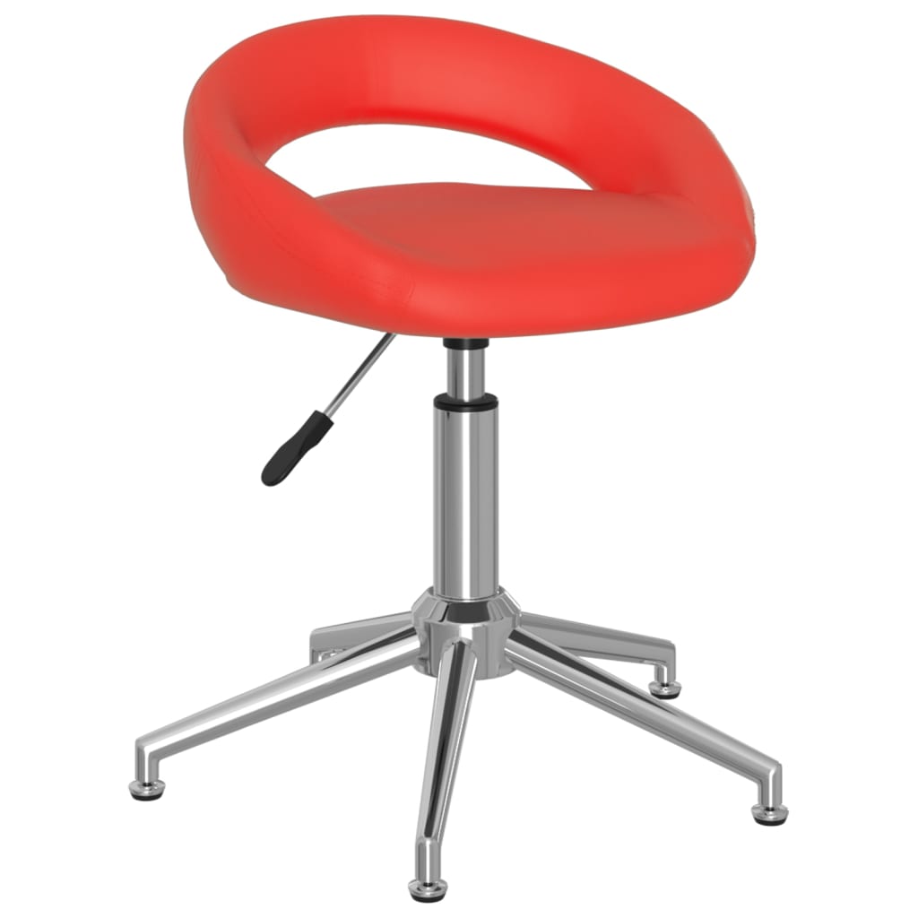 Bürostuhl Drehbar Rot Kunstleder