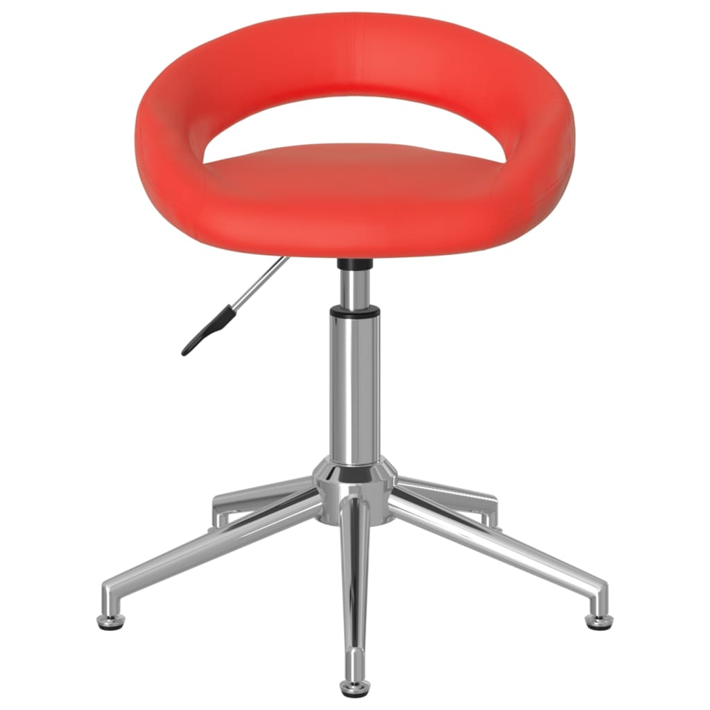 Bürostuhl Drehbar Rot Kunstleder