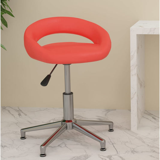 Bürostuhl Drehbar Rot Kunstleder