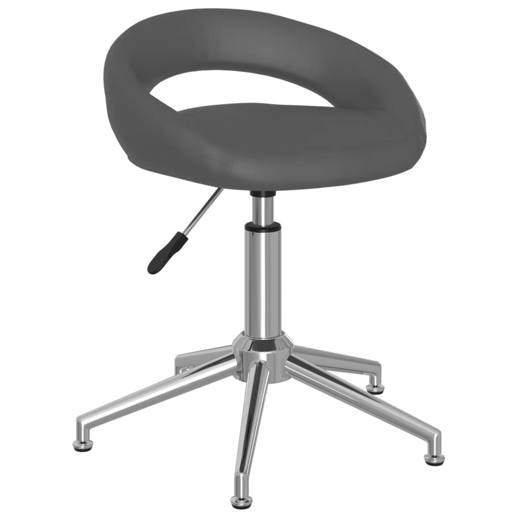 Bürostuhl Drehbar Grau Kunstleder