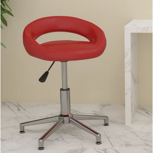 Bürostuhl Drehbar Weinrot Kunstleder