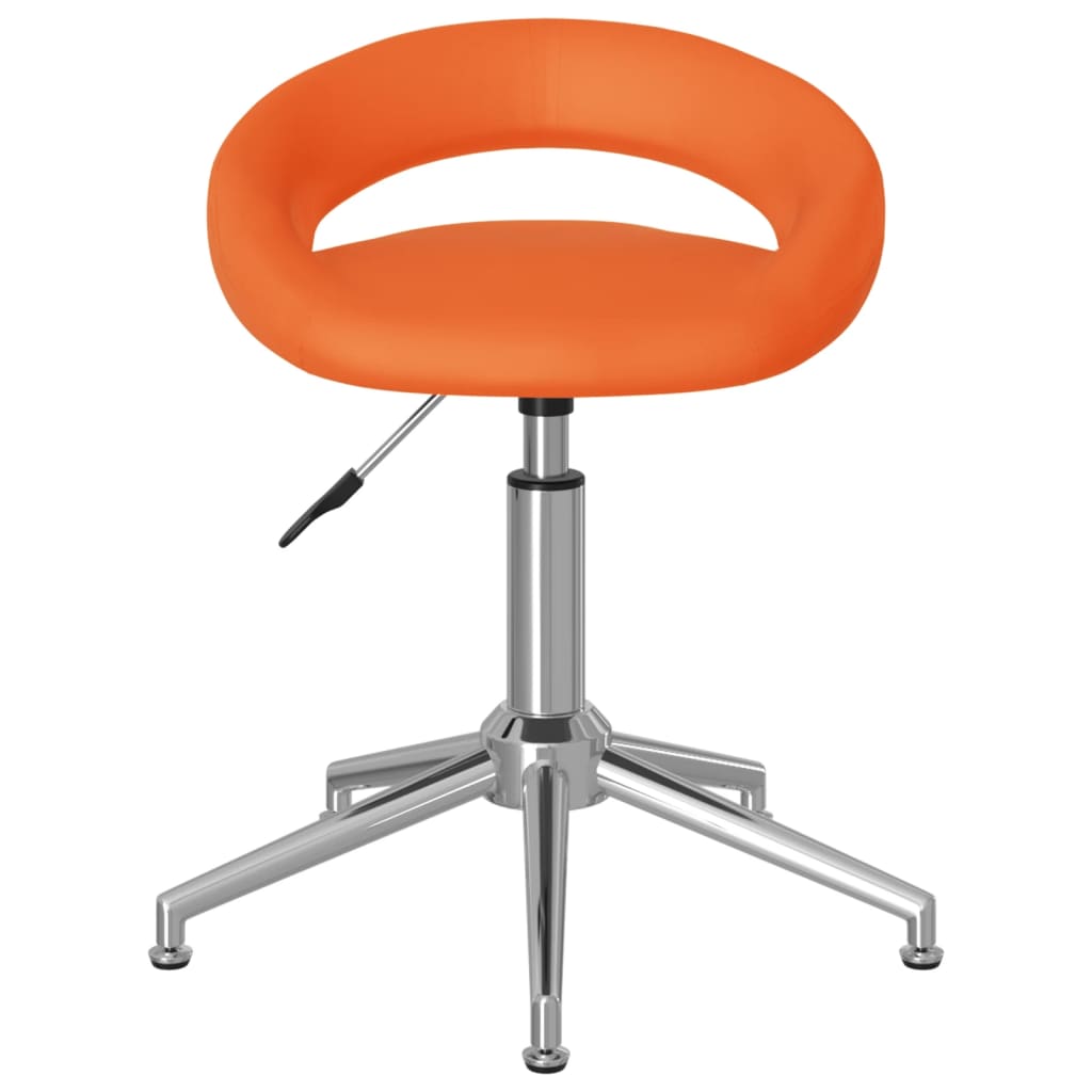 Bürostuhl Drehbar Orange Kunstleder