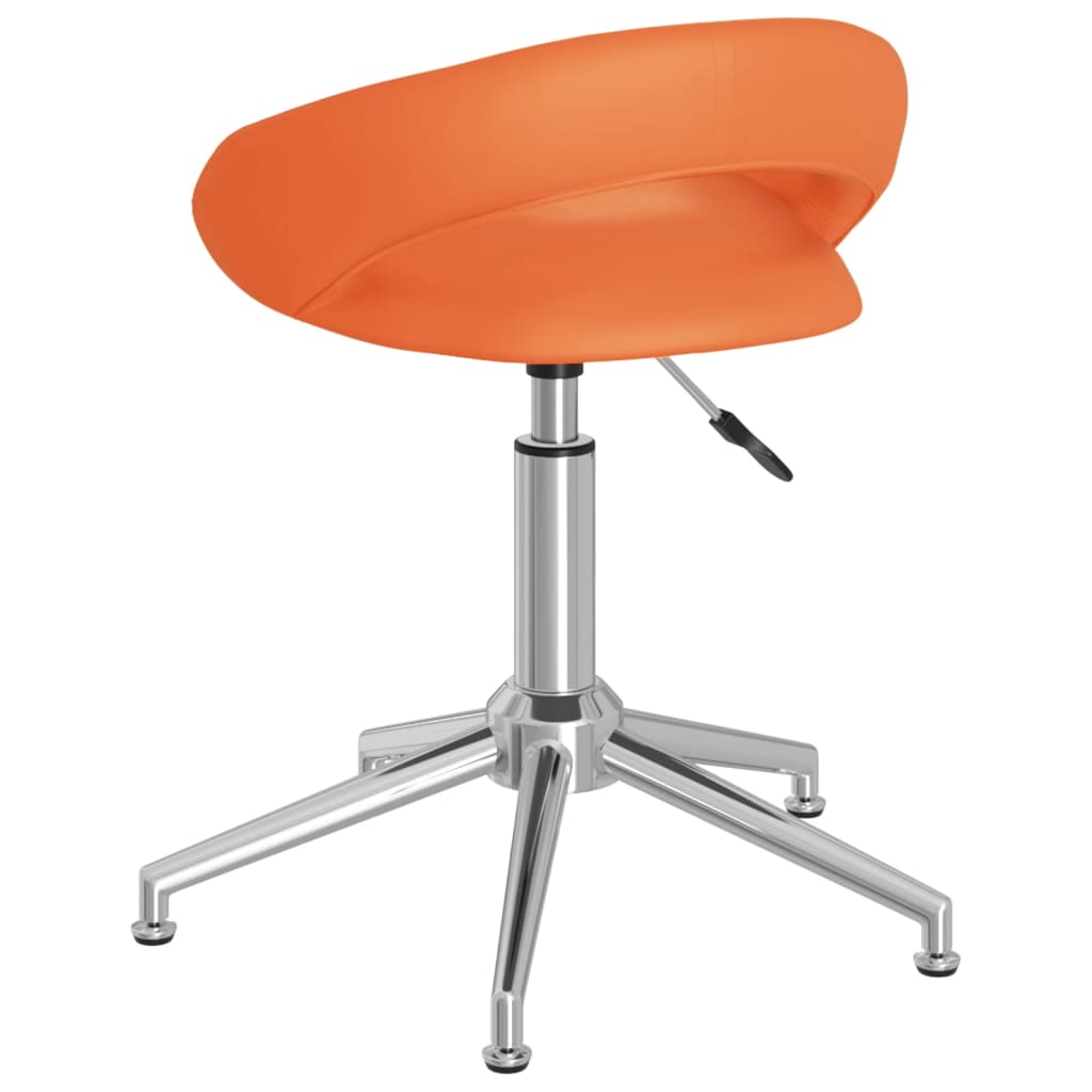 Bürostuhl Drehbar Orange Kunstleder