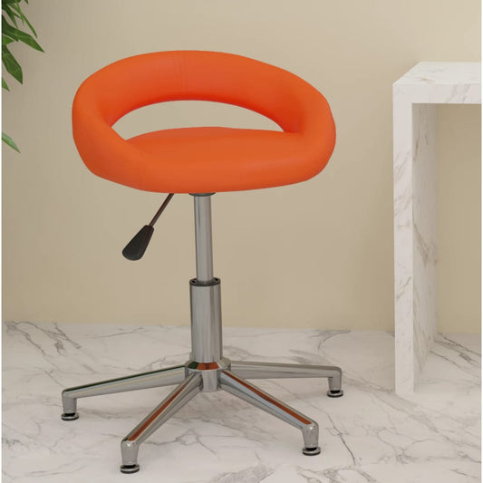 Bürostuhl Drehbar Orange Kunstleder