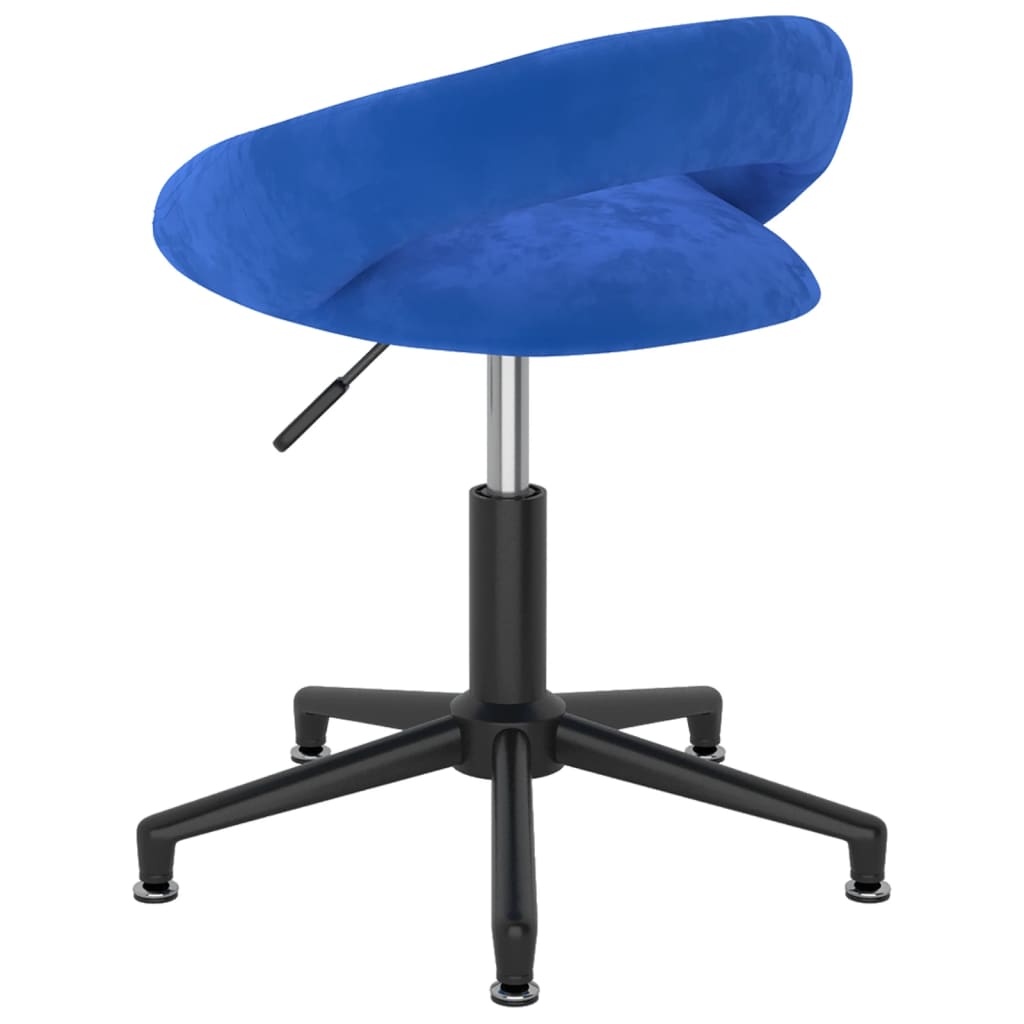 Bürostuhl Drehbar Blau Samt