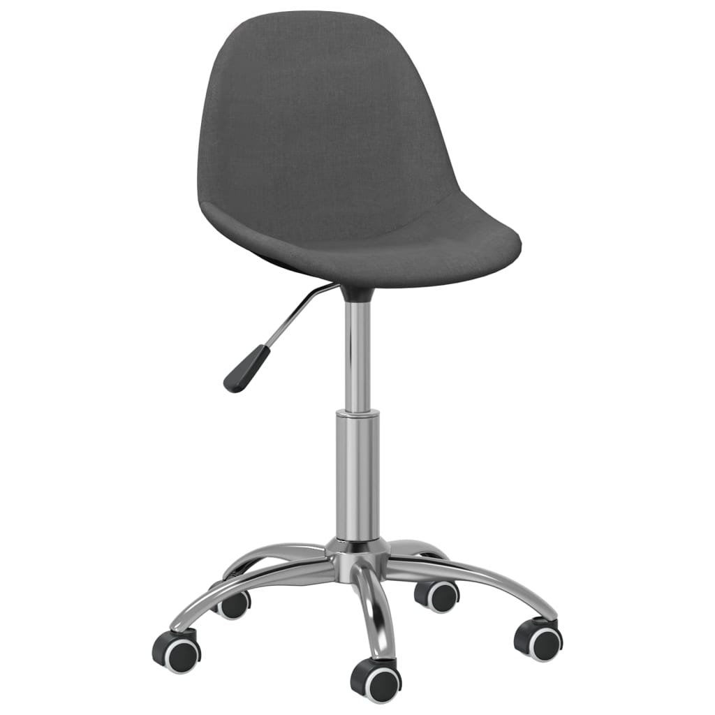 Bürostuhl Drehbar Dunkelgrau Stoff
