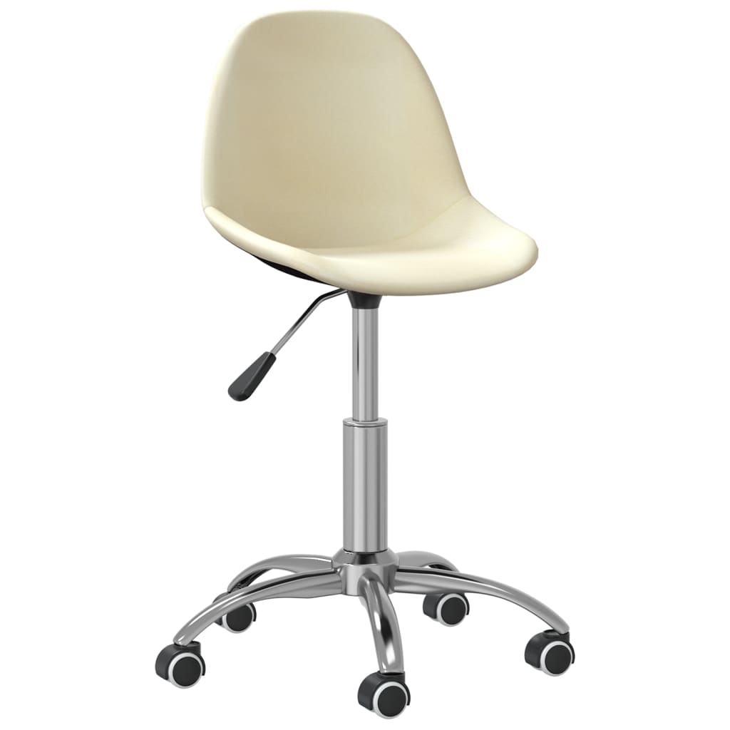 Bürostuhl Drehbar Creme Stoff
