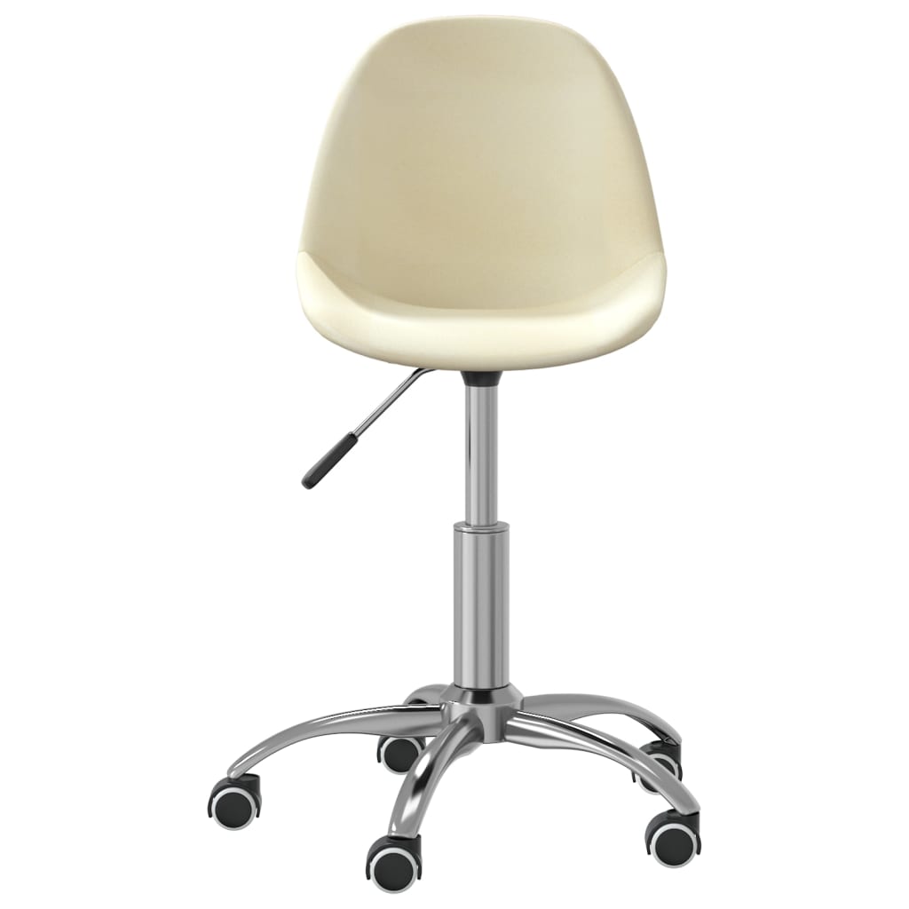 Bürostuhl Drehbar Creme Stoff