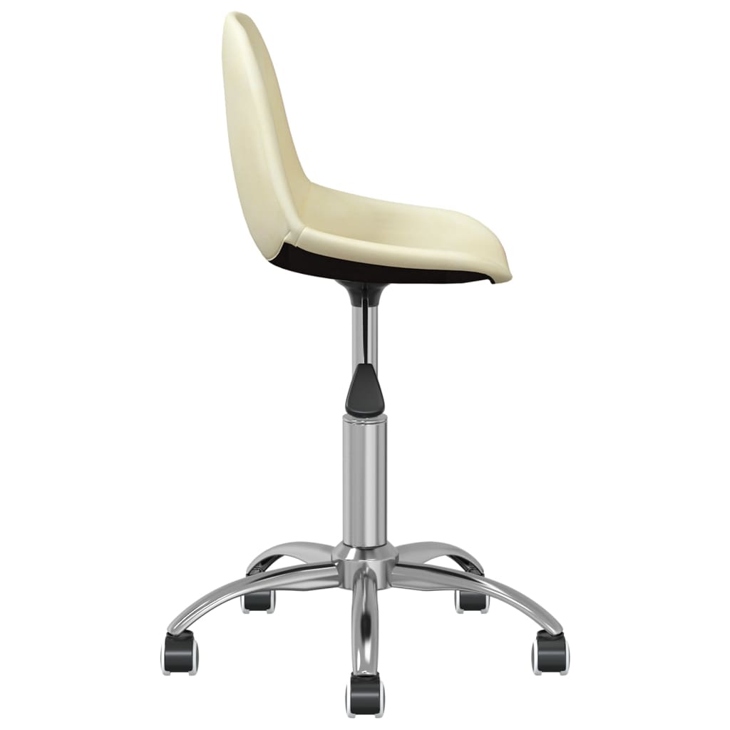 Bürostuhl Drehbar Creme Stoff