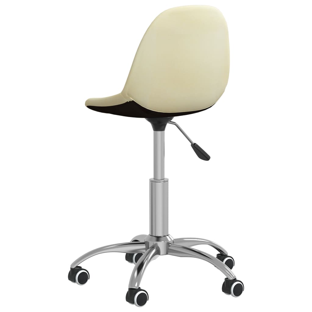 Bürostuhl Drehbar Creme Stoff