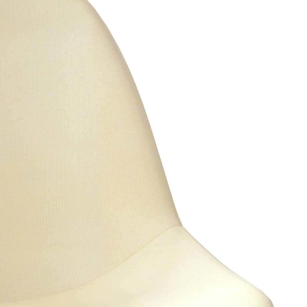 Bürostuhl Drehbar Creme Stoff