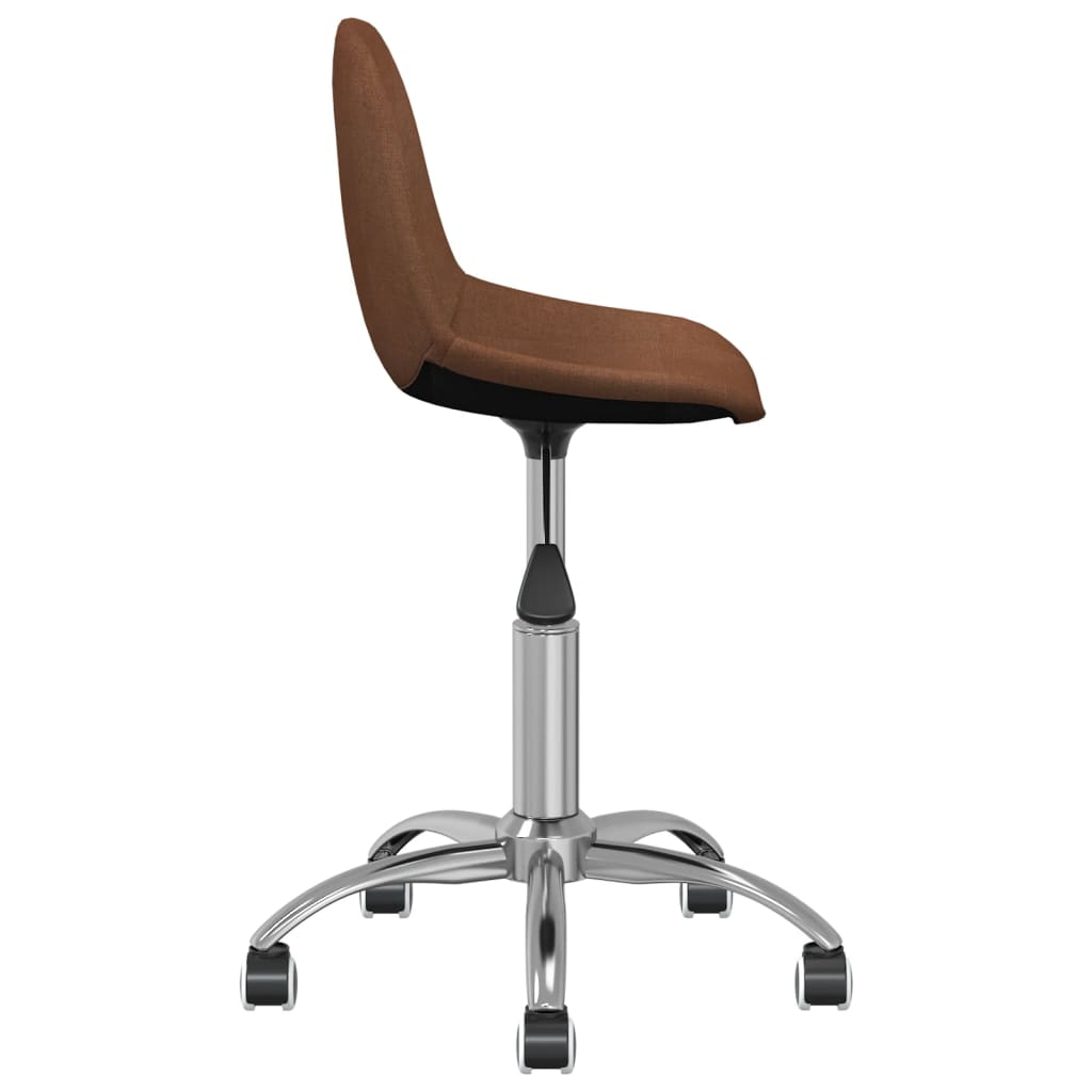 Bürostuhl Drehbar Braun Stoff