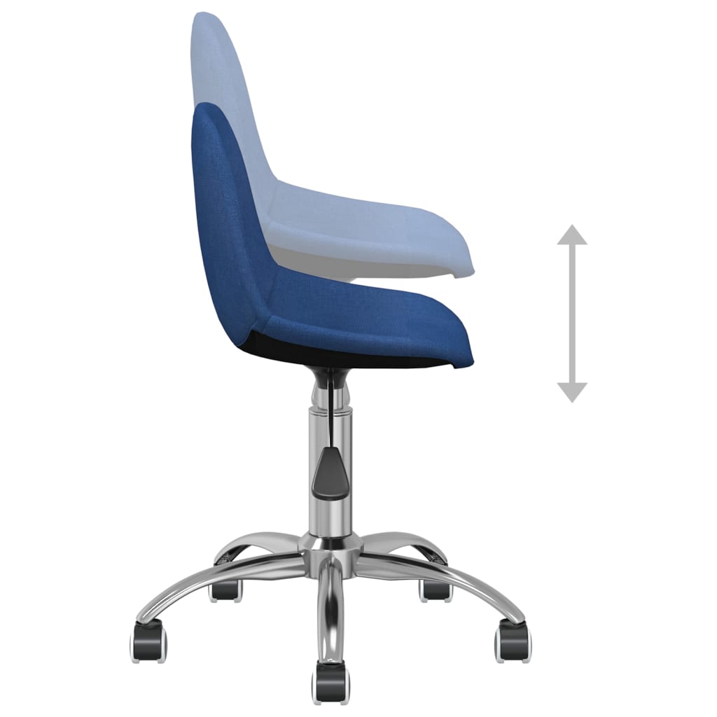 Bürostuhl Drehbar Blau Stoff