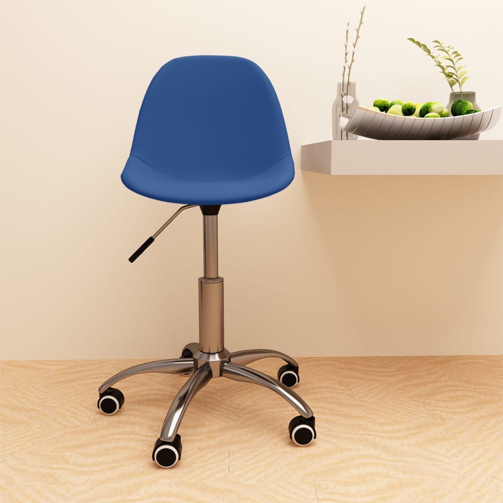 Bürostuhl Drehbar Blau Stoff