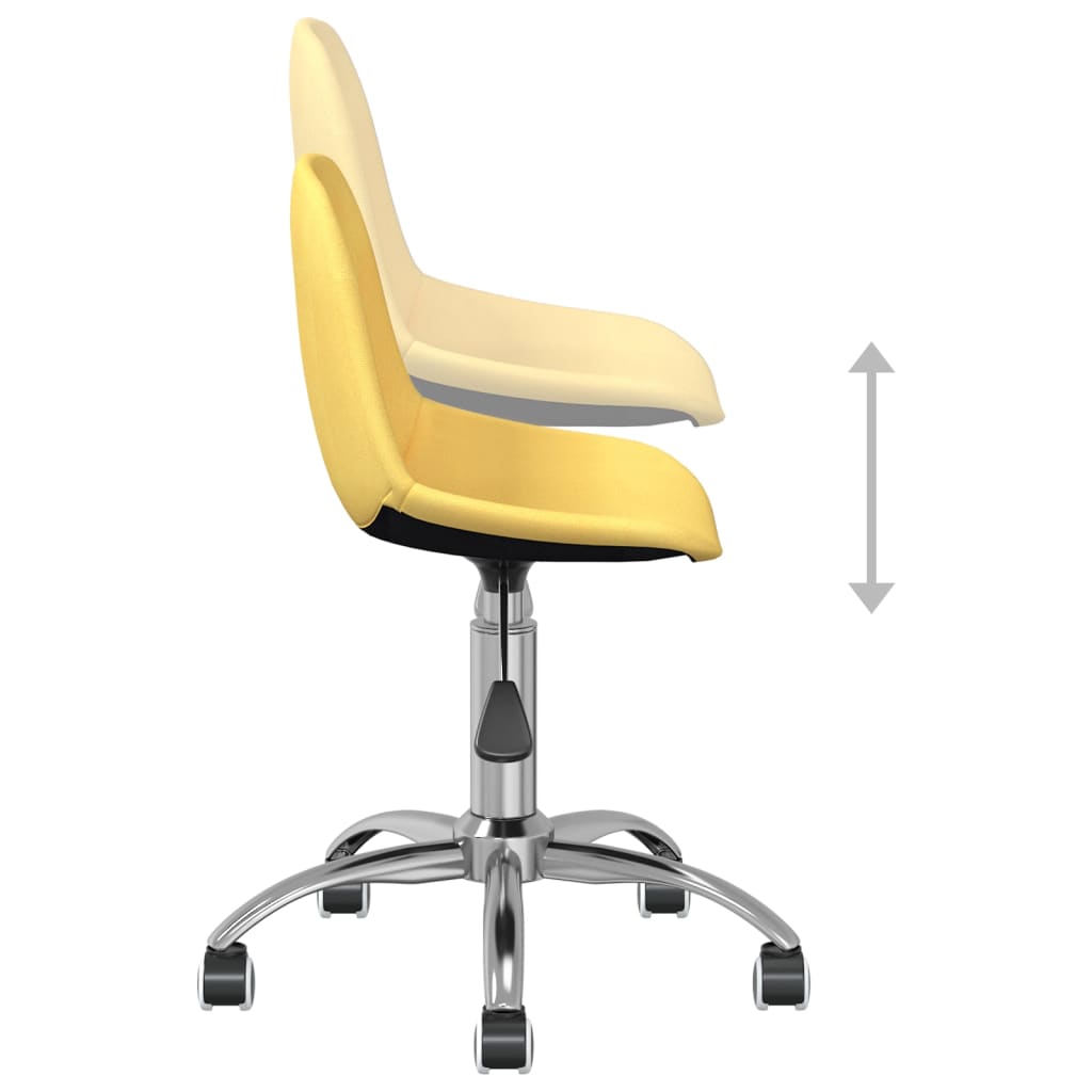 Bürostuhl Drehbar Senfgelb Stoff