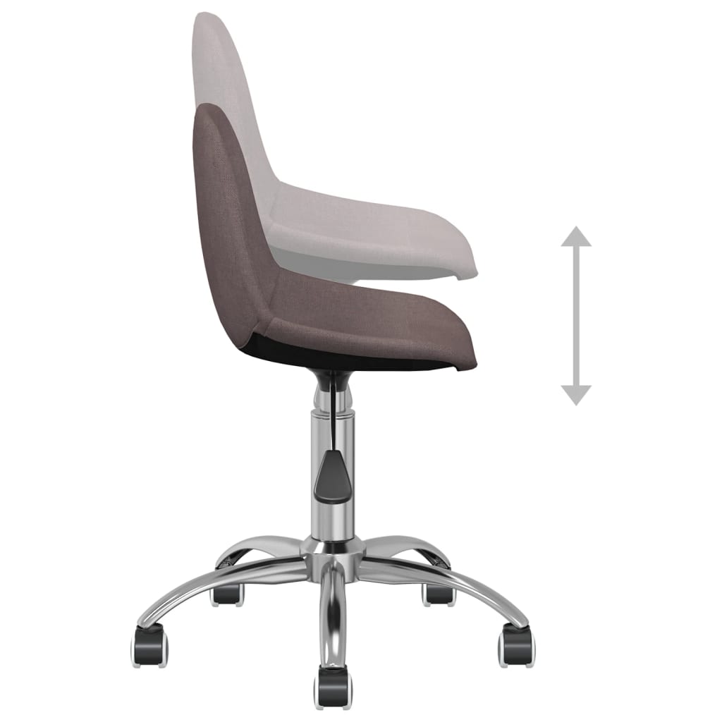 Bürostuhl Drehbar Taupe Stoff