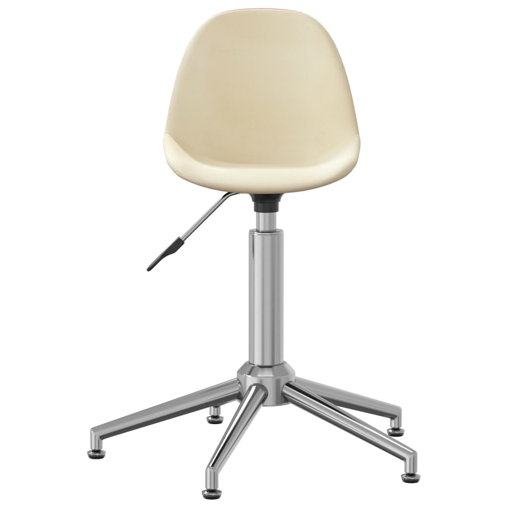 Bürostuhl Drehbar Creme Stoff