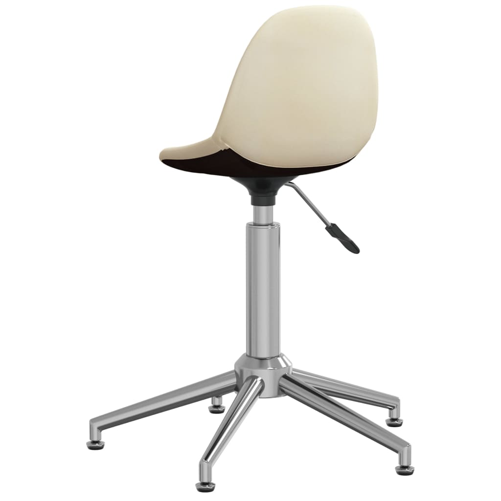 Bürostuhl Drehbar Creme Stoff