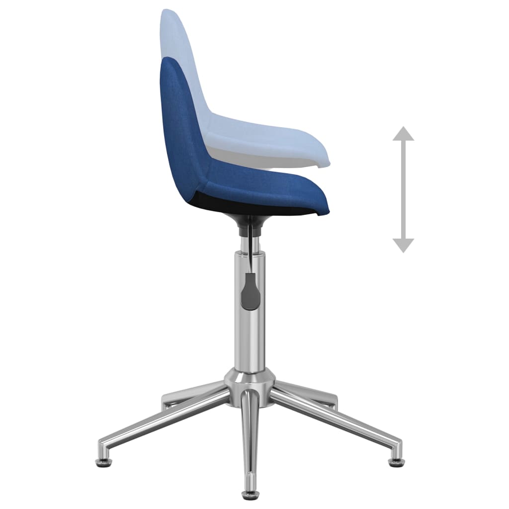 Bürostuhl Drehbar Blau Stoff