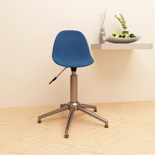 Bürostuhl Drehbar Blau Stoff