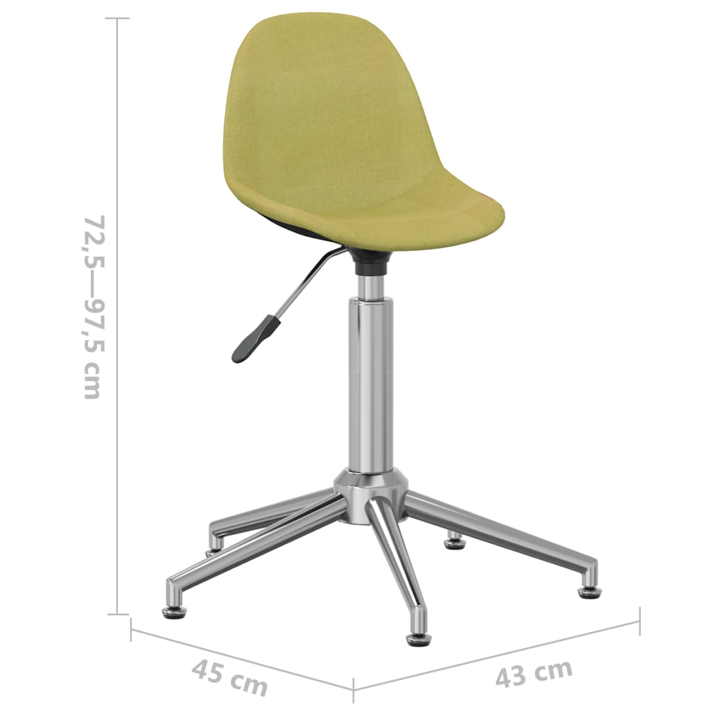 Bürostuhl Drehbar Grün Stoff