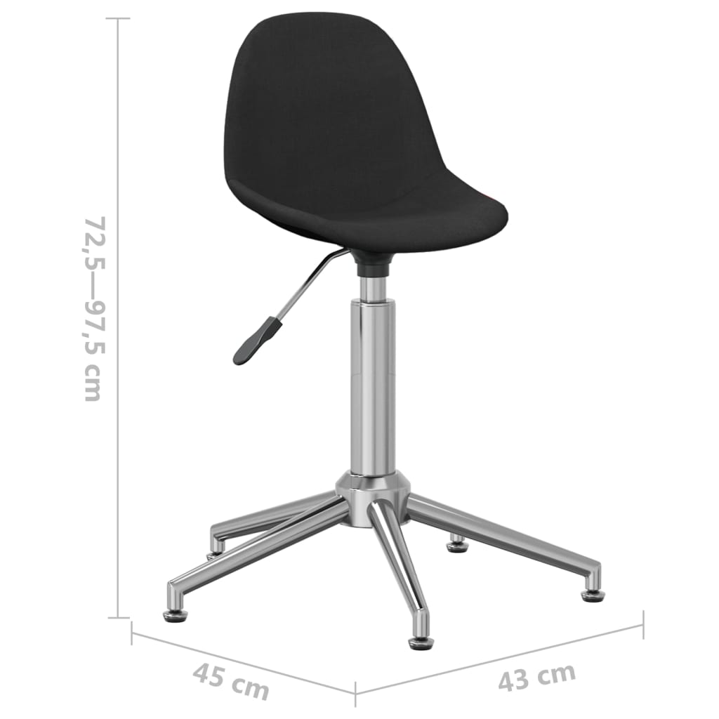 Bürostuhl Drehbar Schwarz Stoff
