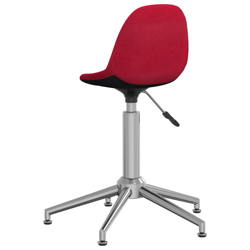 Bürostuhl Drehbar Weinrot Stoff