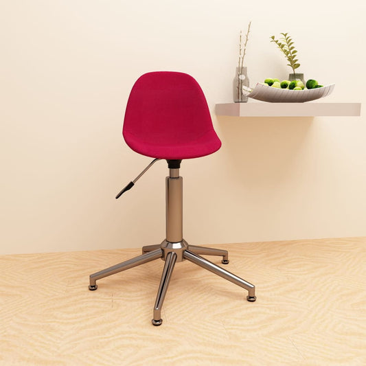 Bürostuhl Drehbar Weinrot Stoff
