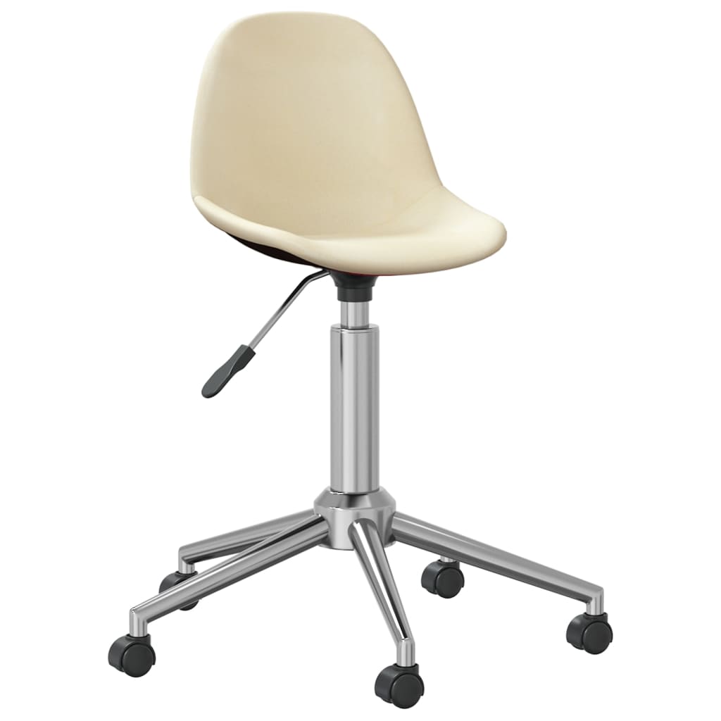 Bürostuhl Drehbar Creme Stoff
