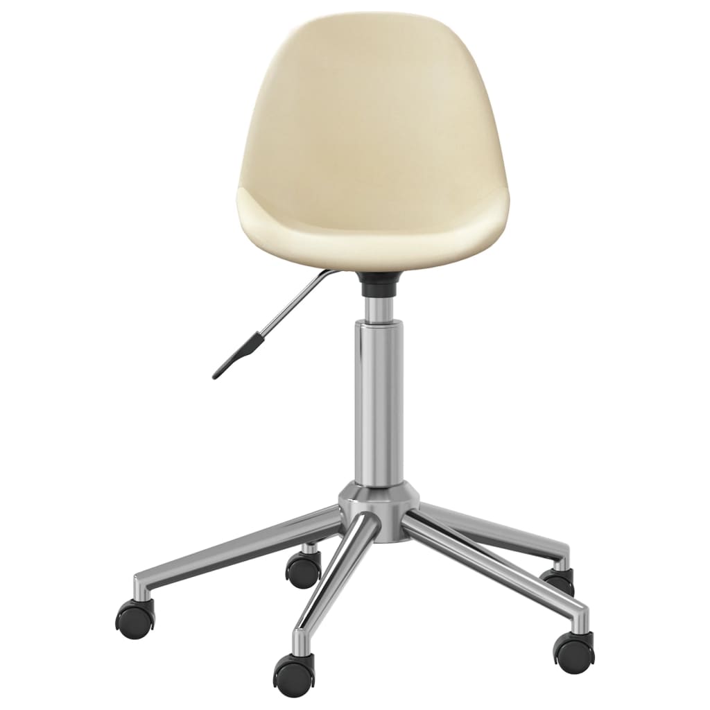 Bürostuhl Drehbar Creme Stoff