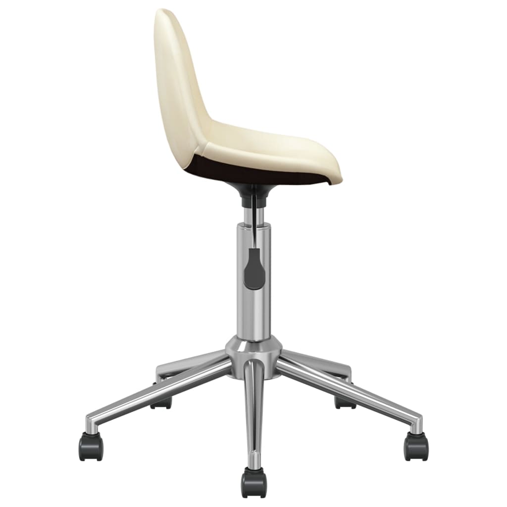 Bürostuhl Drehbar Creme Stoff