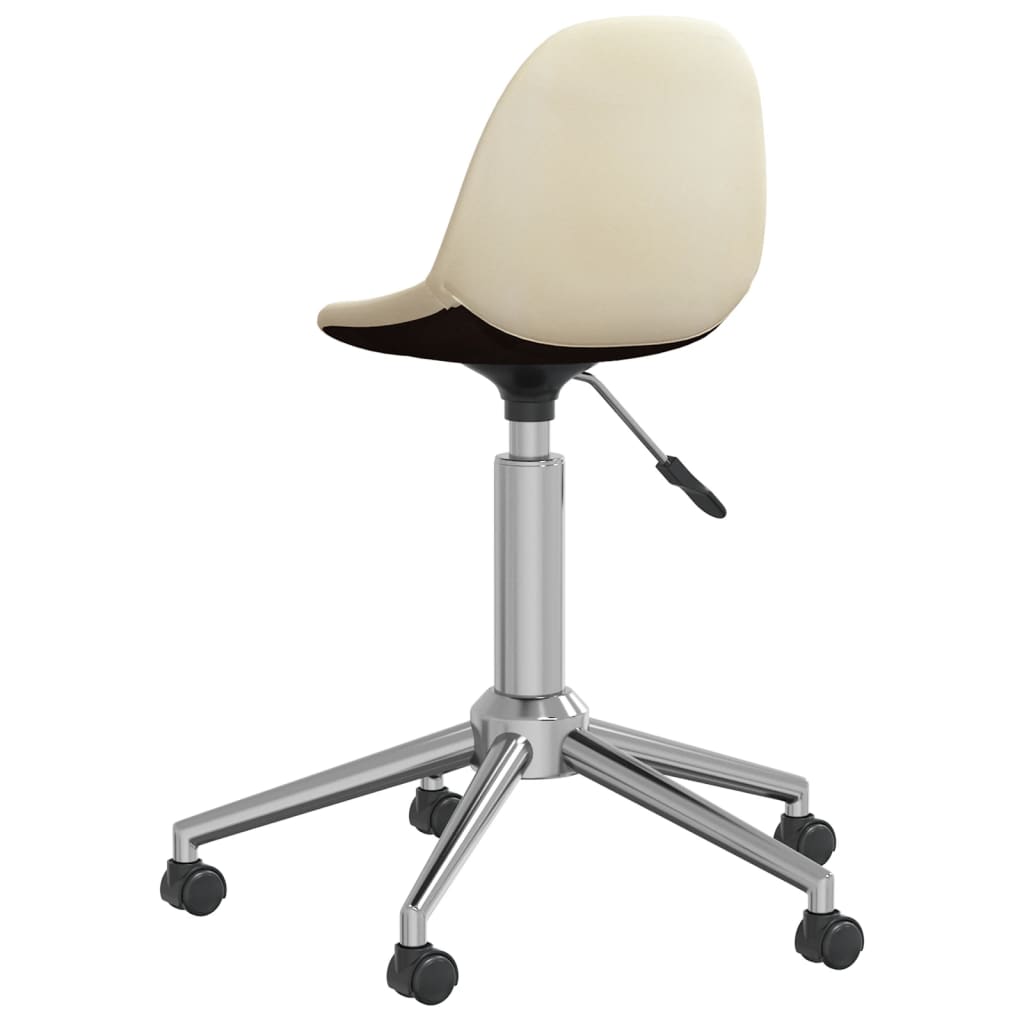 Bürostuhl Drehbar Creme Stoff