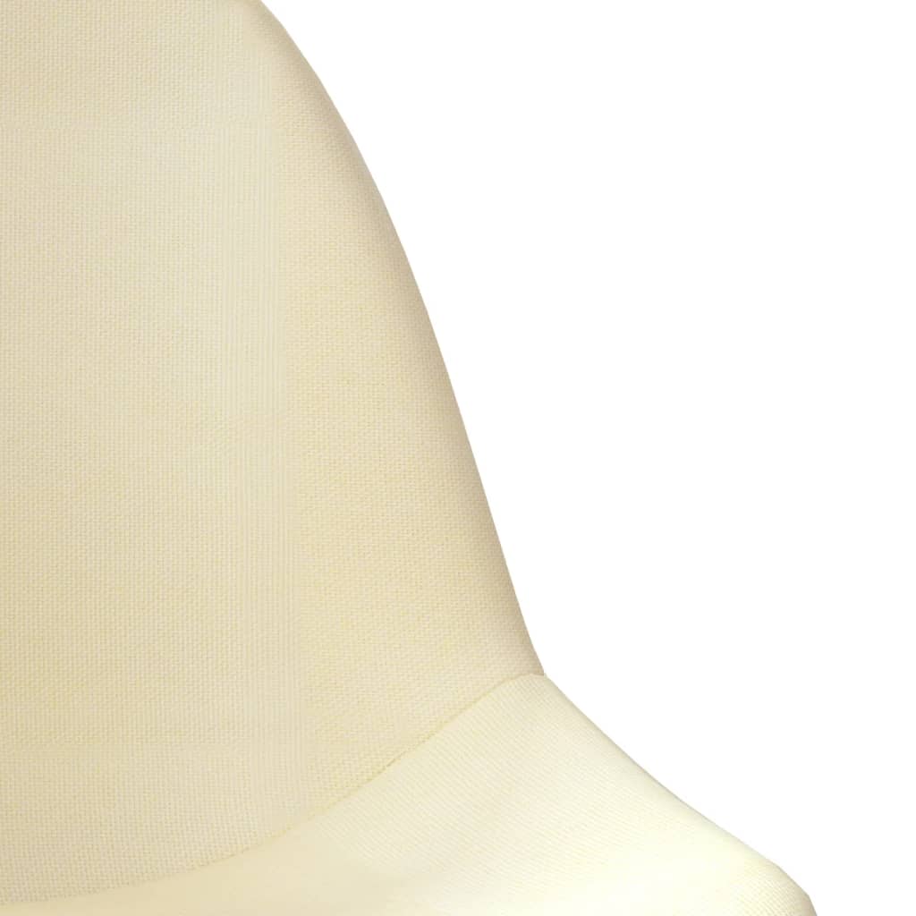 Bürostuhl Drehbar Creme Stoff