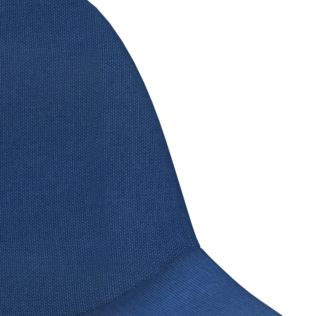Bürostuhl Drehbar Blau Stoff