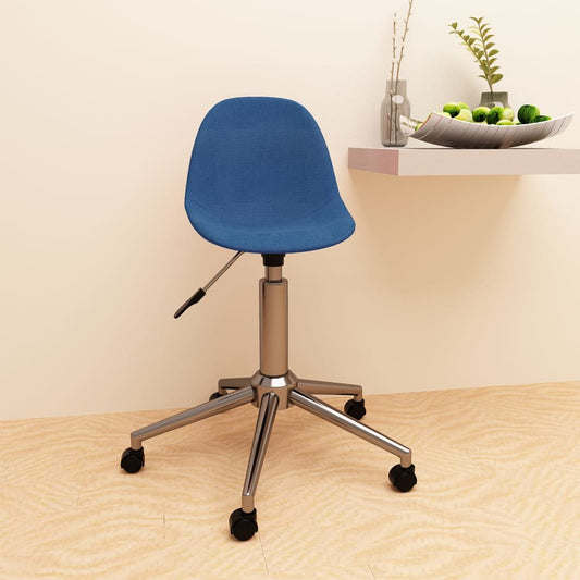 Bürostuhl Drehbar Blau Stoff