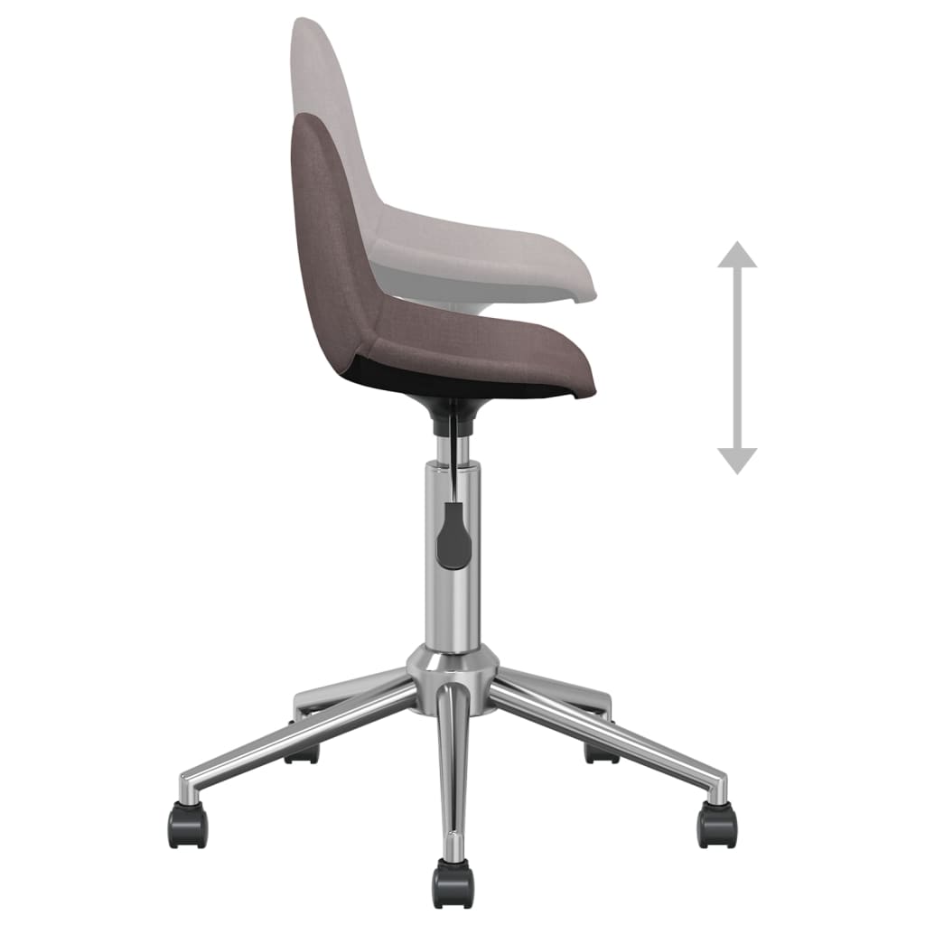Bürostuhl Drehbar Taupe Stoff