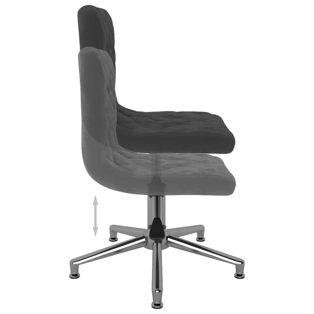 Bürostuhl Drehbar Schwarz Samt