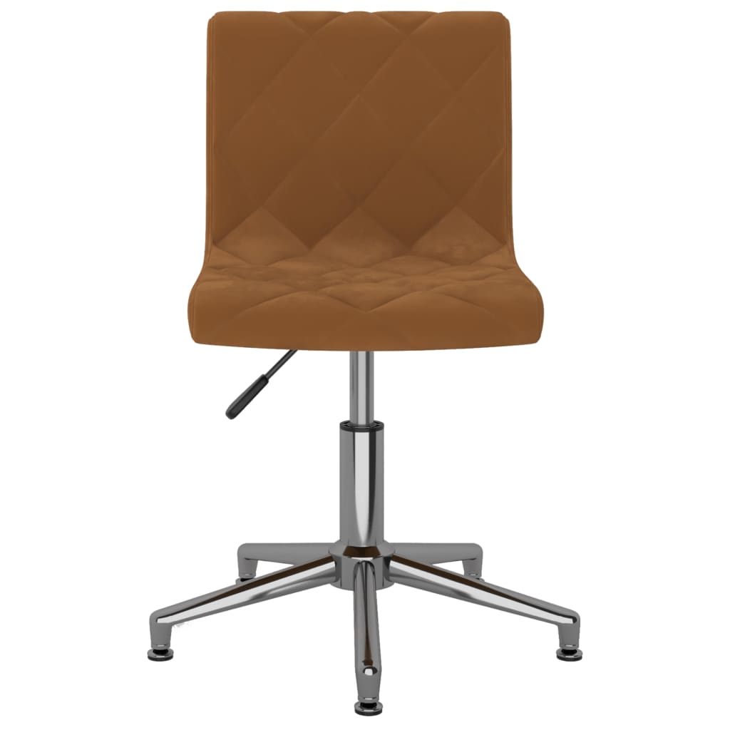 Bürostuhl Drehbar Braun Samt