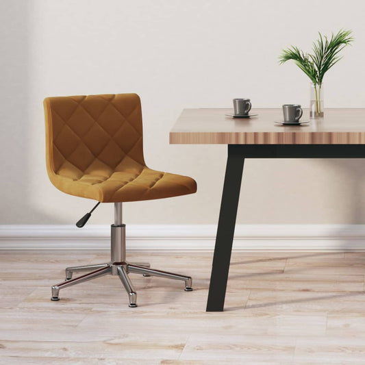 Bürostuhl Drehbar Braun Samt