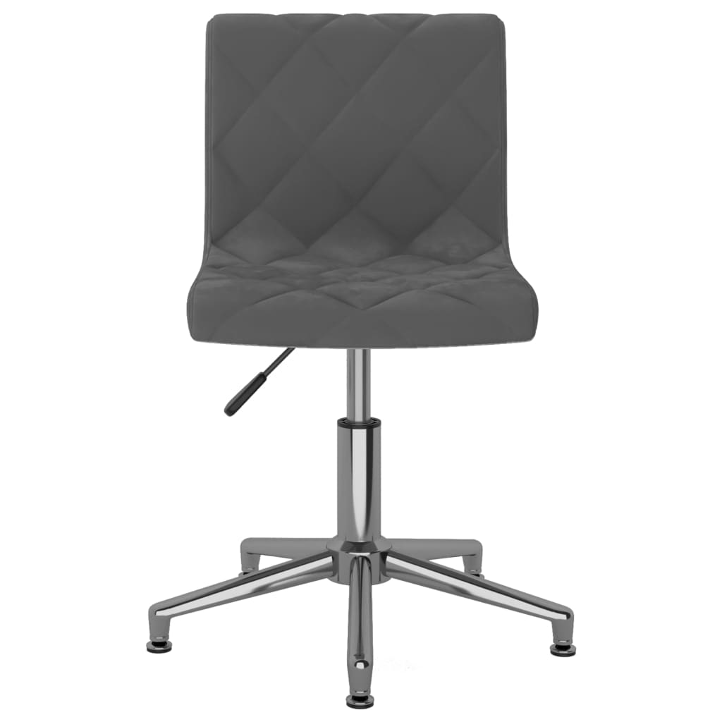 Bürostuhl Drehbar Dunkelgrau Samt