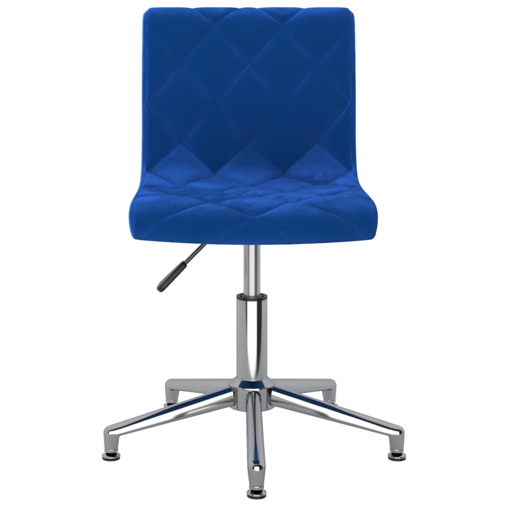 Bürostuhl Drehbar Blau Samt