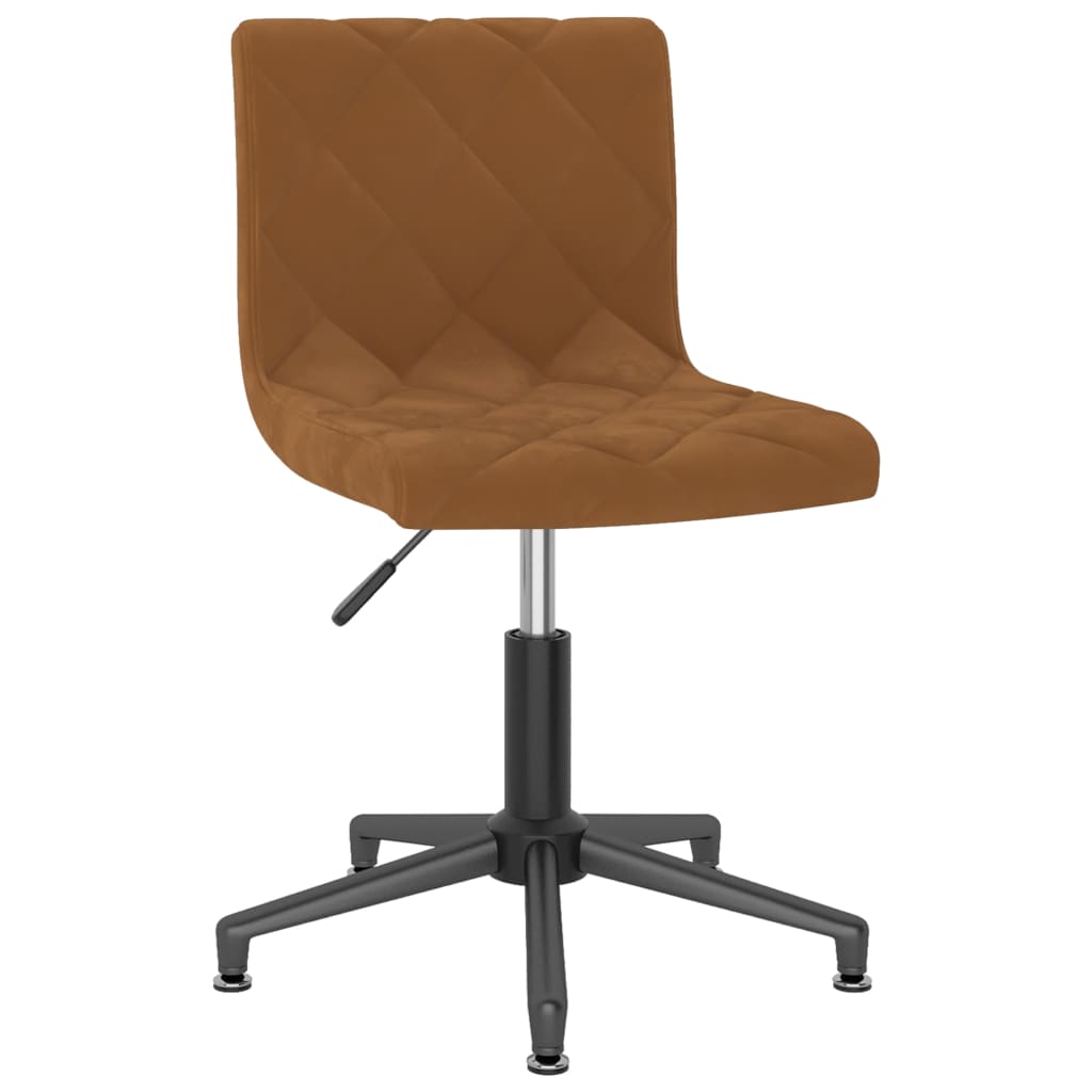 Bürostuhl Drehbar Braun Samt