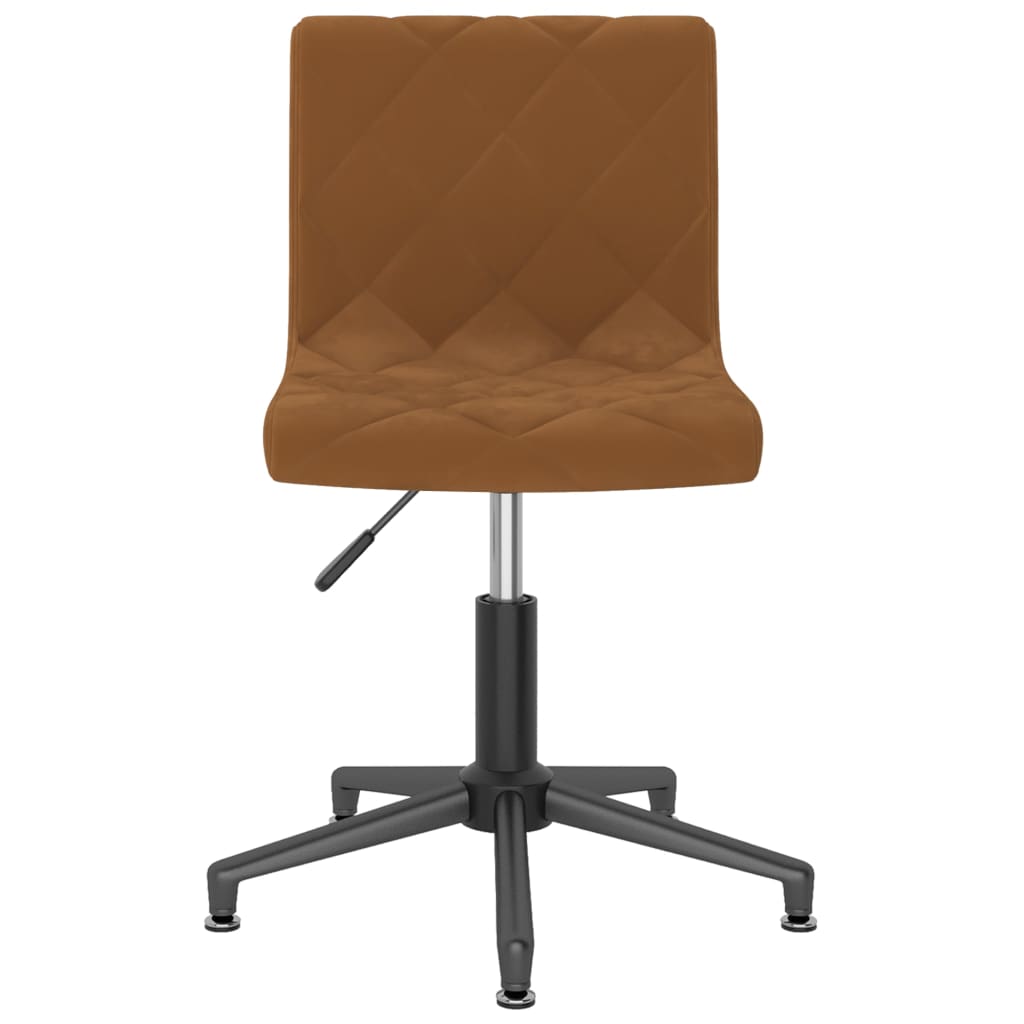 Bürostuhl Drehbar Braun Samt