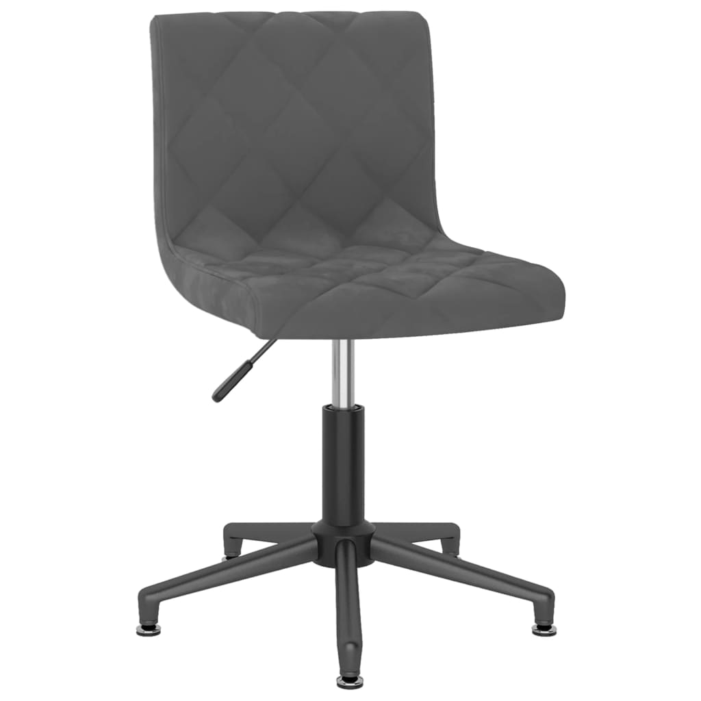 Bürostuhl Drehbar Dunkelgrau Samt