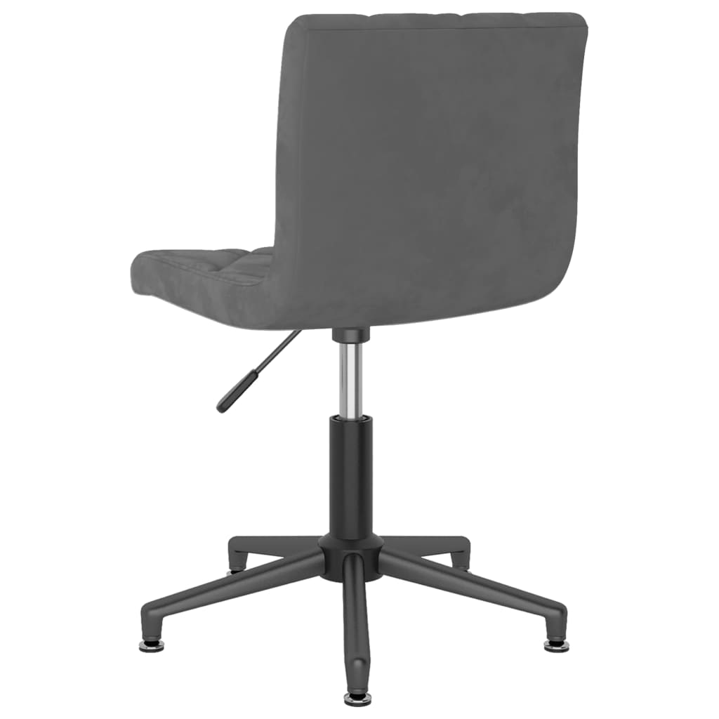 Bürostuhl Drehbar Dunkelgrau Samt