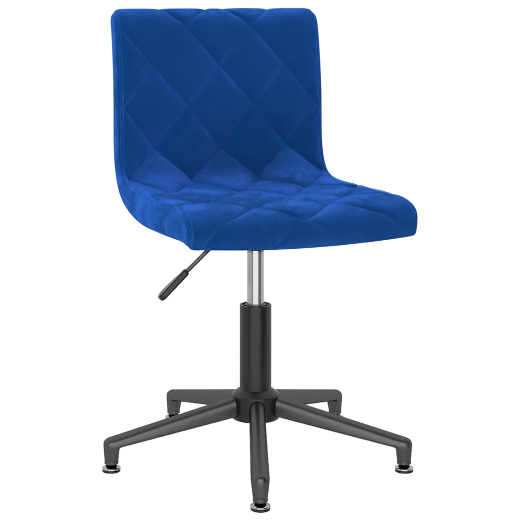 Bürostuhl Drehbar Blau Samt