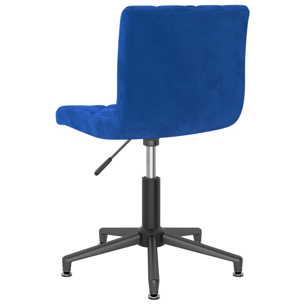 Bürostuhl Drehbar Blau Samt