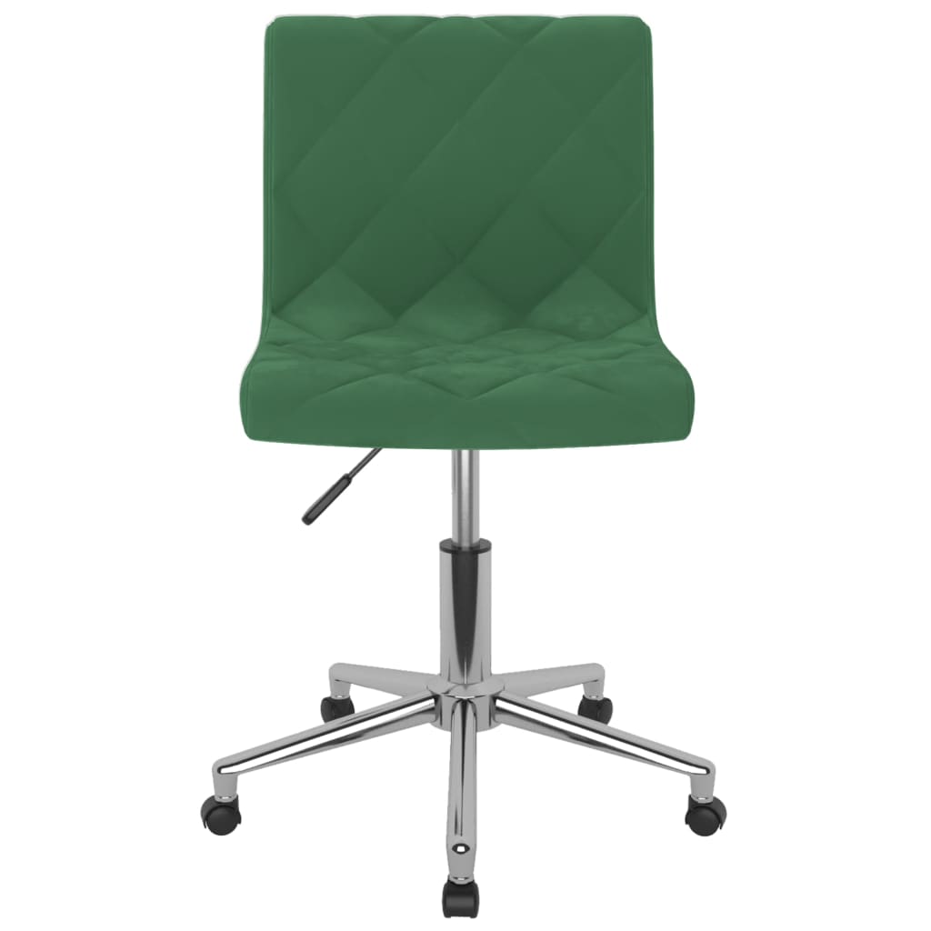 Bürostuhl Drehbar Dunkelgrün Samt